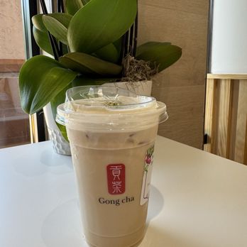 Gong Cha - Earl grey tea latte with milk foam - Bubble Tea Near Me - Fresno, California Gong Cha - Earl grey tea latte with milk foam - Bubble Tea Near Me - Fresno, California