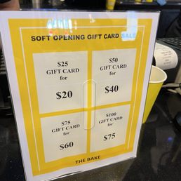 Soft opening gift card promo