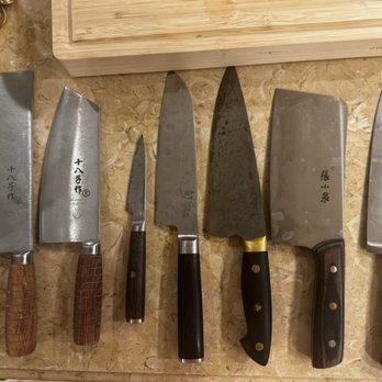 Well Sharpened - Before picture, forgot to take after picture, we started to use them right away - Knife Sharpening Near Me - Los Gatos, California Well Sharpened - Before picture, forgot to take after picture, we started to use them right away - Knife Sharpening Near Me - Los Gatos, California