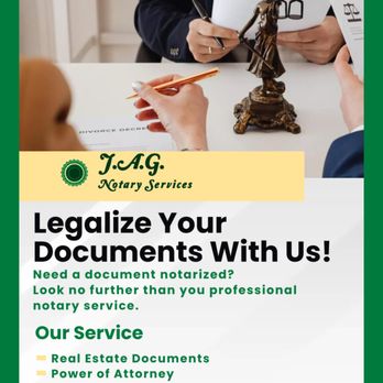 J.A.G. Notary Services - Looking to get your estate planning in order? Your will and trust, P.O.A. Need your document notarized we can help! Give us a call today! - Notaries Near Me - Crosby, Texas J.A.G. Notary Services - Looking to get your estate planning in order? Your will and trust, P.O.A. Need your document notarized we can help! Give us a call today! - Notaries Near Me - Crosby, Texas