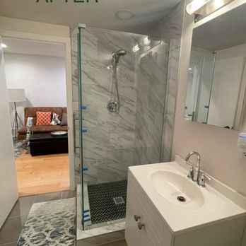 Jay Construction - Guest bathroom shower after - General Contractors Near Me - Los Gatos, California