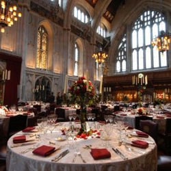 Allens Catering Equipment Hire - Elegant dining room set with Allens catering equipment.