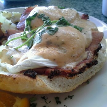 Plums Cafe - The Santa Fe benedict: how it looked when it arrived...(see review) - Breakfast & Brunch Near Me - Costa Mesa, California