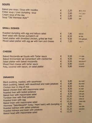 Menu photo 4 Zum Lercherl von Hernals Vienna, 9