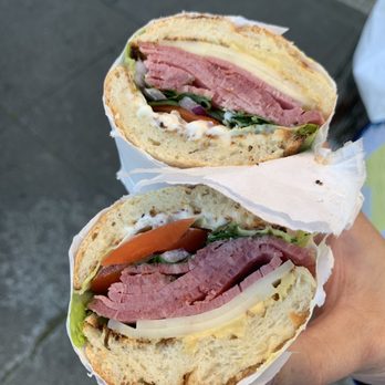 Alameda Bagels & Donuts - The pastrami is a tiny sandwich - Bagels Near Me - Alameda, California Alameda Bagels & Donuts - The pastrami is a tiny sandwich - Bagels Near Me - Alameda, California
