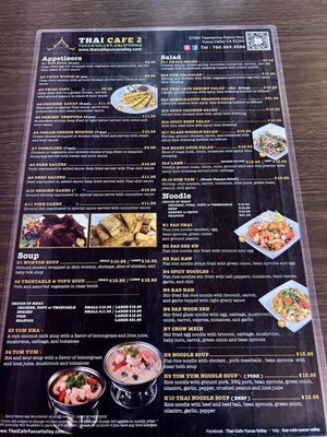 Menu photo 1 Thai Cafe 2 Yucca Valley, CA Menu photo 1 Thai Cafe 2 Yucca Valley, CA