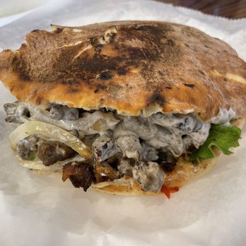 Layla's Falafel - Chicken and Lamb Shawerma Pita - Delicious - Middle Eastern Near Me - Stamford, Connecticut