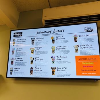 Legendairy Milkshake Bar - Menu 10/2022 - Ice Cream & Frozen Yogurt Near Me - Nashville, Tennessee