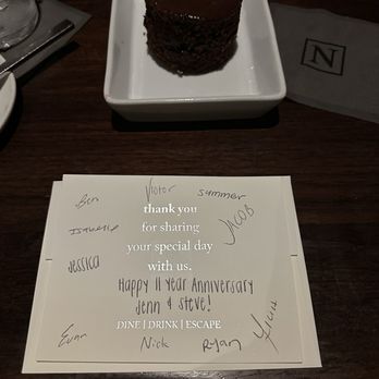 Nick's On 2nd - Anniversary cake - New American Near Me - Long Beach, California Nick's On 2nd - Anniversary cake - New American Near Me - Long Beach, California