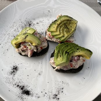 Moxi - Crab tostadas - Salad Near Me - San Miguel de Allende, GUA Moxi - Crab tostadas - Salad Near Me - San Miguel de Allende, GUA
