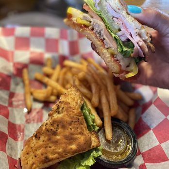 Rico's Cafe & Pizzeria - a sandwich and fries - Pizza Near Me - Grawn, Michigan