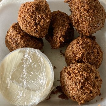 Queen Sweets & Bakery - Falafel with Tahini Sauce. - Mediterranean Near Me - Kansas City, Missouri Queen Sweets & Bakery - Falafel with Tahini Sauce. - Mediterranean Near Me - Kansas City, Missouri