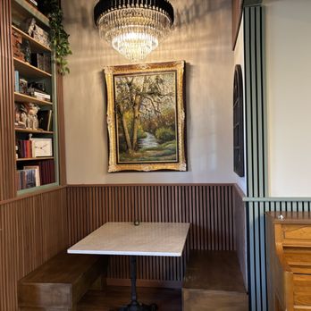 Dolce Morso Cafe - One of two quaint nooks they have for seating - Cafes Near Me - Fairfax, Virginia Dolce Morso Cafe - One of two quaint nooks they have for seating - Cafes Near Me - Fairfax, Virginia