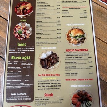 Hawaiian Style Cafe - Menu August 2025 - Hawaiian Near Me - Kamuela, Hawaii