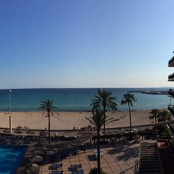 El Cid - Panorama view from 4th floor balcony (double room) facing the pool.