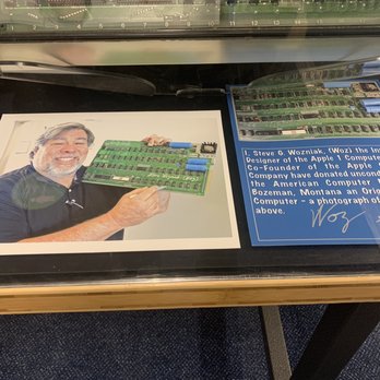 American Computer & Robotics Museum - Picture of Woz and signed Apple one he donated to museum - Museums Near Me - Bozeman, Montana