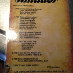 Amador - Bebidas