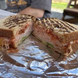 West Main Market and Beer Garden - Smoked turkey and avocado panini