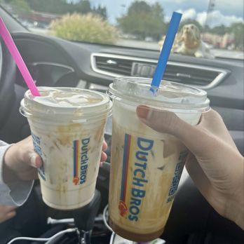 Dutch Bros Coffee - Golden Eagle and Chai Latte - Juice Bars & Smoothies Near Me - Johns Creek, Georgia