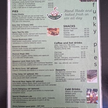 Funky Pies - Menu - Coffee & Tea Near Me - Bondi Beach, NSW Funky Pies - Menu - Coffee & Tea Near Me - Bondi Beach, NSW