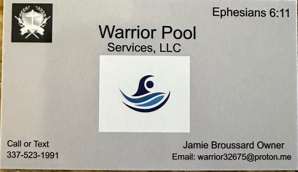 WARRIOR POOL SERVICES Rayne, Louisiana Pool Cleaners Phone Number