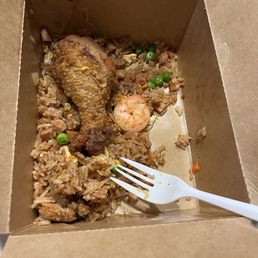 Cajun Fried Rice and chicken Cajun Fried Rice and chicken