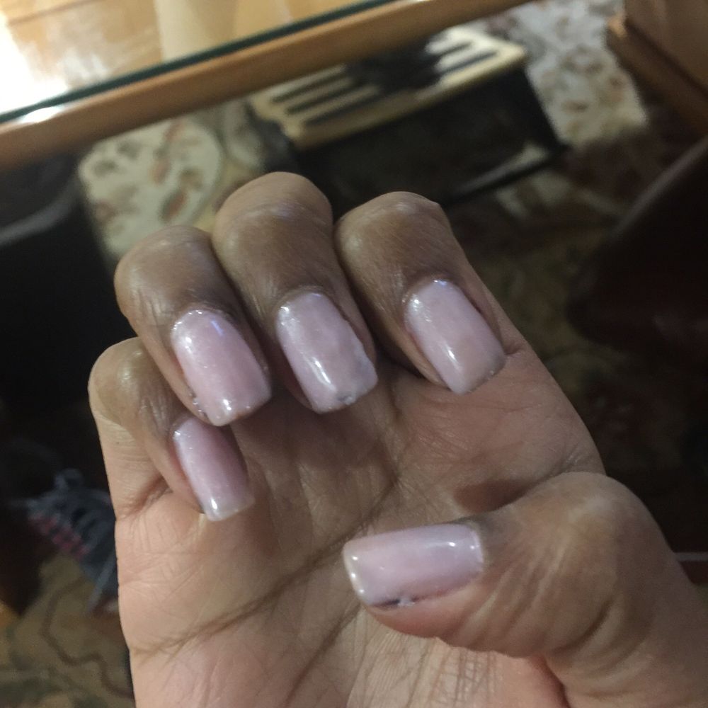 NailTrends - Uneven, blotchy, can still see the old nail polish, bleeding finger, didn't clean up the side cuticles - Nail Salons Near Me - Allen, Texas NailTrends - Uneven, blotchy, can still see the old nail polish, bleeding finger, didn't clean up the side cuticles - Nail Salons Near Me - Allen, Texas