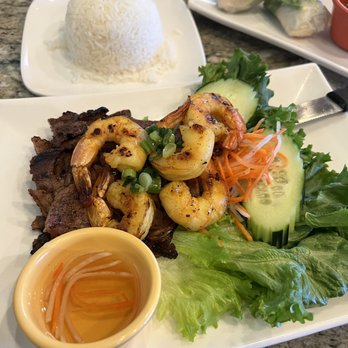 La Mint - Vietnamese Kitchen - Pork and shrimp plate with rice - Vietnamese Near Me - Reno, Nevada