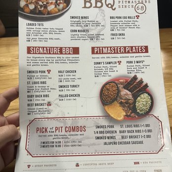 Sonny's BBQ - Menu - Barbeque Near Me - Brunswick, Georgia Sonny's BBQ - Menu - Barbeque Near Me - Brunswick, Georgia