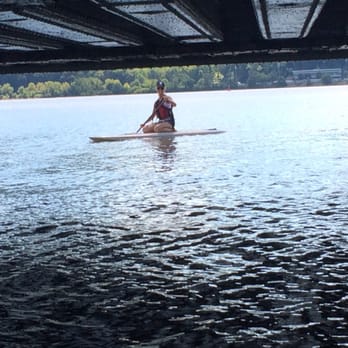 Hudson River Expeditions - Going under train bridge - Rafting/Kayaking Near Me - Cold Spring, New York