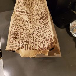 The food leaked out of the bag onto the car seat. Nice packing.