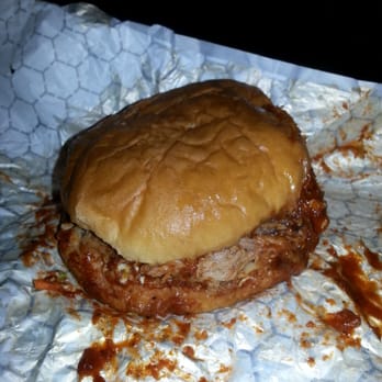 Interstate Barbecue - My favorite dish here. Jumbo pulled pork sandwich. Look at all that saucy goodness. :-) - Barbeque Near Me - Memphis, Tennessee Interstate Barbecue - My favorite dish here. Jumbo pulled pork sandwich. Look at all that saucy goodness. :-) - Barbeque Near Me - Memphis, Tennessee