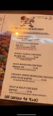 Menu photo 5 UnderGround Kitchen Federal Way, WA