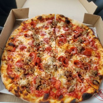 Moving Dough Pizza - Meatlovers - Food Trucks Near Me - Barrington, Rhode Island Moving Dough Pizza - Meatlovers - Food Trucks Near Me - Barrington, Rhode Island