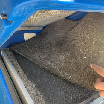 Aura Home Experts - Their filter , all this dirt was from MY DUCTS - Air Duct Cleaning Near Me - Dallas, Texas