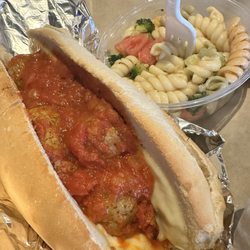 Jordan’s Pub - Meatball sub special, pasta salad included.