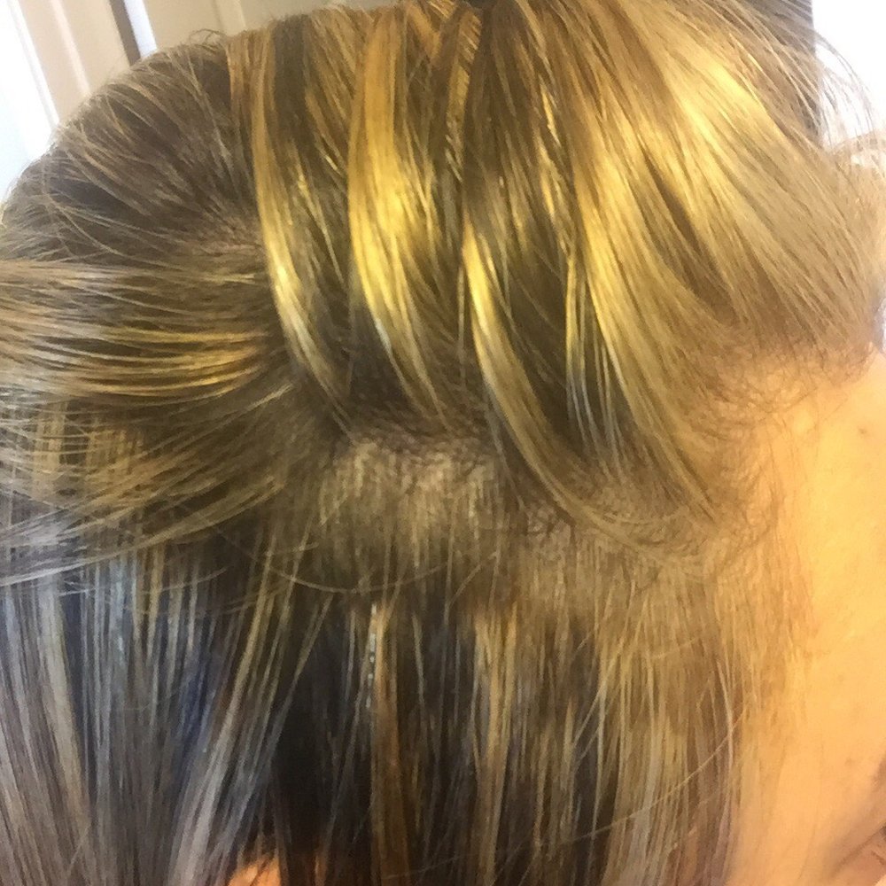 This is a photo AFTER she "corrected" my hair. This is all over so I am limited in hair do choices. This is a photo AFTER she "corrected" my hair. This is all over so I am limited in hair do choices.