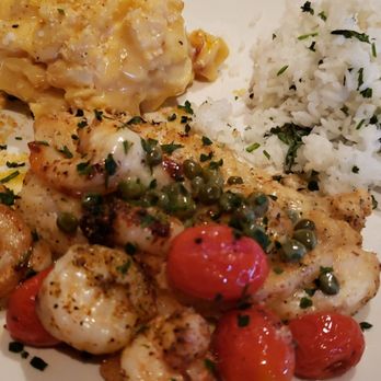 Bonefish Grill - Cobia Picatta & Shrimps. Delicious! - Seafood Near Me - Sarasota, Florida