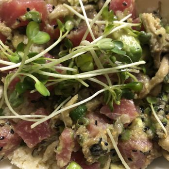 Sweetfin Poke Del Mar - Truffled Yuzu Albacore Bowl sub ahi tuna - Poke Near Me - San Diego, California
