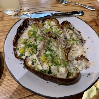 Bar Cicchetti - Potato Jackets! Similar to potato skins...but WAAAY better! Very tasty and, once again, a huge portion! - New American Near Me - Oklahoma City, Oklahoma