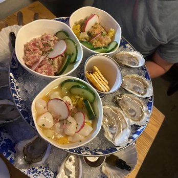 Nico - Oyster tower with ceviche, tuna, and scallops - Bars Near Me - Mount Pleasant, South Carolina Nico - Oyster tower with ceviche, tuna, and scallops - Bars Near Me - Mount Pleasant, South Carolina