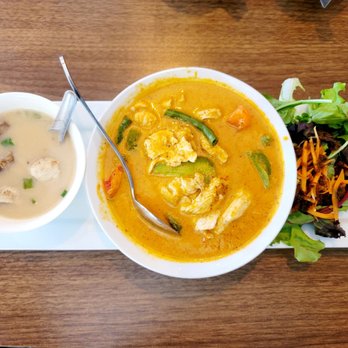 Rao Thai Eatery - Yummy panang curry lunch, with tom kha and salad - Thai Near Me - Elk Grove, California Rao Thai Eatery - Yummy panang curry lunch, with tom kha and salad - Thai Near Me - Elk Grove, California