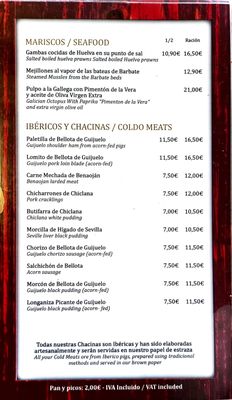 Menu photo 3 Taberna Casa Curro Marbella Marbella, MA