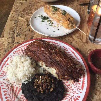 Honcho - Brusselrito, elote, and a rice bowl. - Latin American Near Me - Clarkston, Michigan Honcho - Brusselrito, elote, and a rice bowl. - Latin American Near Me - Clarkston, Michigan