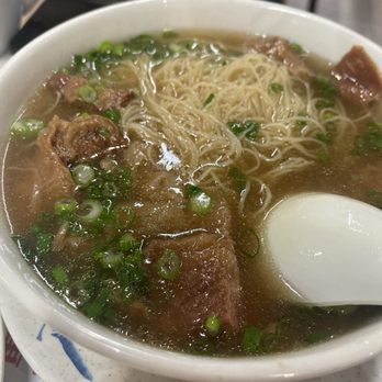 Tasty Spot Cafe - Beef Stew In Brown Sauce Noodle Soup - Hong Kong Style Cafe Near Me - Rowland Heights, California