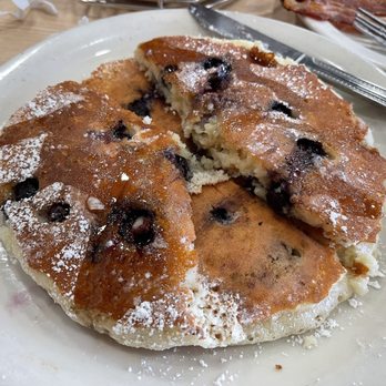 Aloha Stacks - Blueberry pancakes short stack - sorry, started eating. Oops! Very, very good - Pancakes Near Me - El Monte, California Aloha Stacks - Blueberry pancakes short stack - sorry, started eating. Oops! Very, very good - Pancakes Near Me - El Monte, California