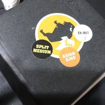 Buffalo Wild Wings - Even the sticker is right on box - Chicken Wings Near Me - Richmond, Texas Buffalo Wild Wings - Even the sticker is right on box - Chicken Wings Near Me - Richmond, Texas