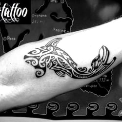 Art Tribal Tattoo Shop - poisson revisisté polynesien