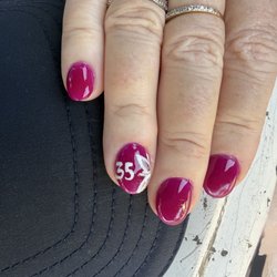 N Y C Nails - Beautiful 35th anniversary nail design by Melissa at NYC Nails!