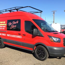 FAM Vans - We enhanced this Ford Transit-250 with help from our Parts Store! Definitely an eye-catcher!